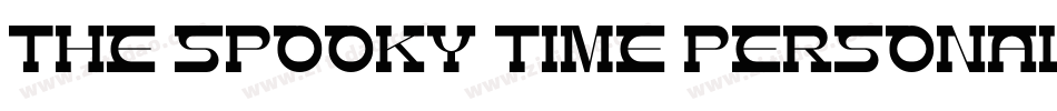 The Spooky Time Personal Use Only !!!!!!!!!!!字体转换
